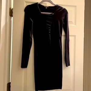 Express black mini dress